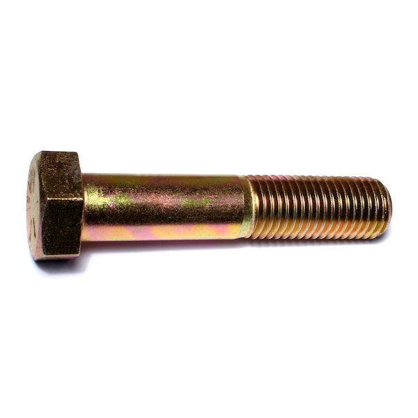 Midwest Fastener Grade 8, 1"-8 Hex Head Cap Screw, Zinc Yellow Steel, 5 in L, 5 PK 00795 - main